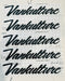 VANkulture Cursive decal