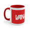 VK Red Label Accent Coffee Mug, 11oz