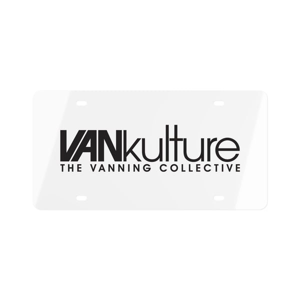 VANkulture White Vanity Plate