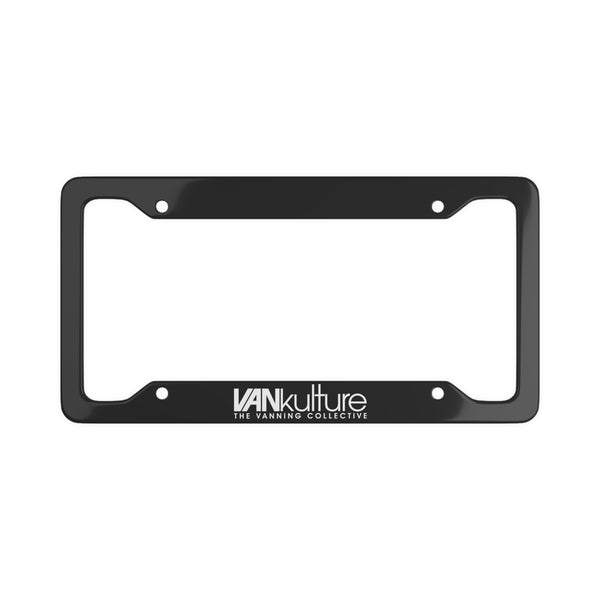 License Plate Frame - VANkulture Branded Metal Car Plate Holder Personalize it