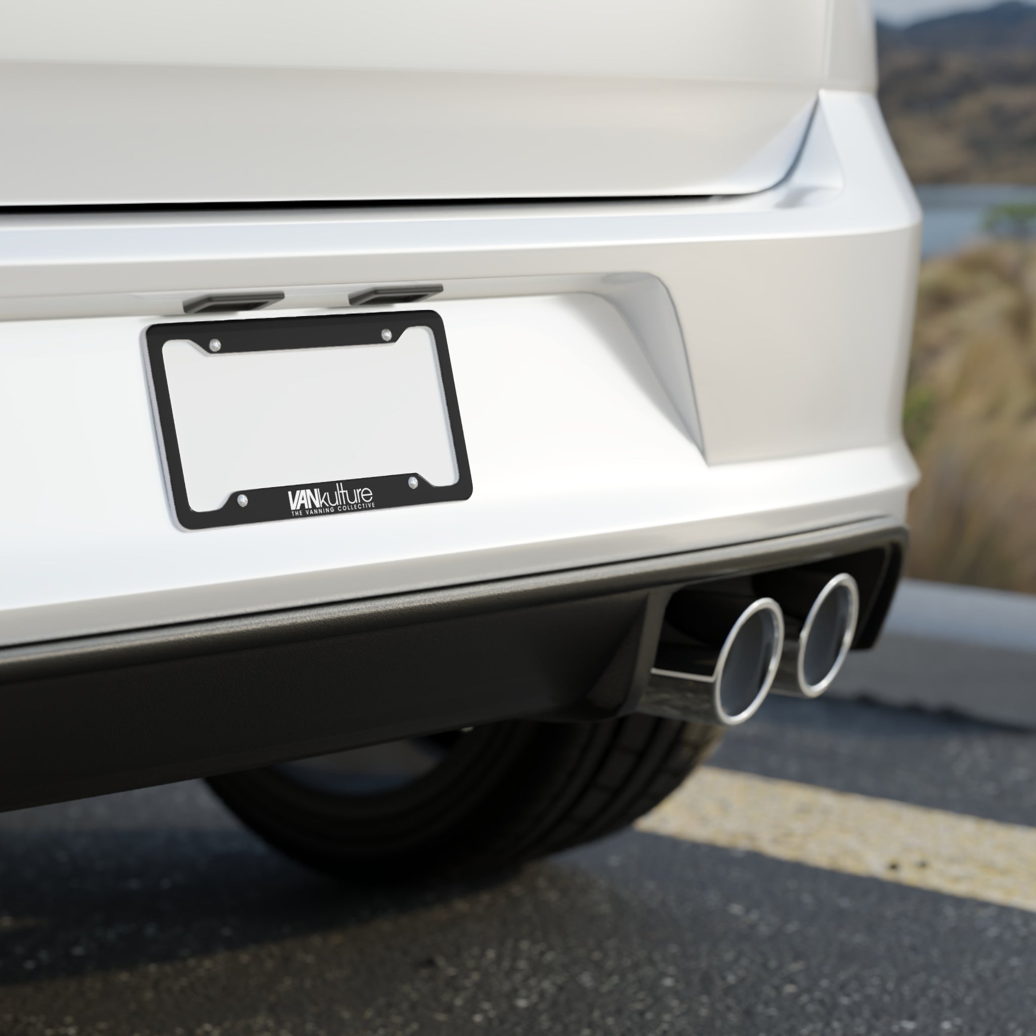 License Plate Frame - VANkulture Branded Metal Car Plate Holder Personalize it