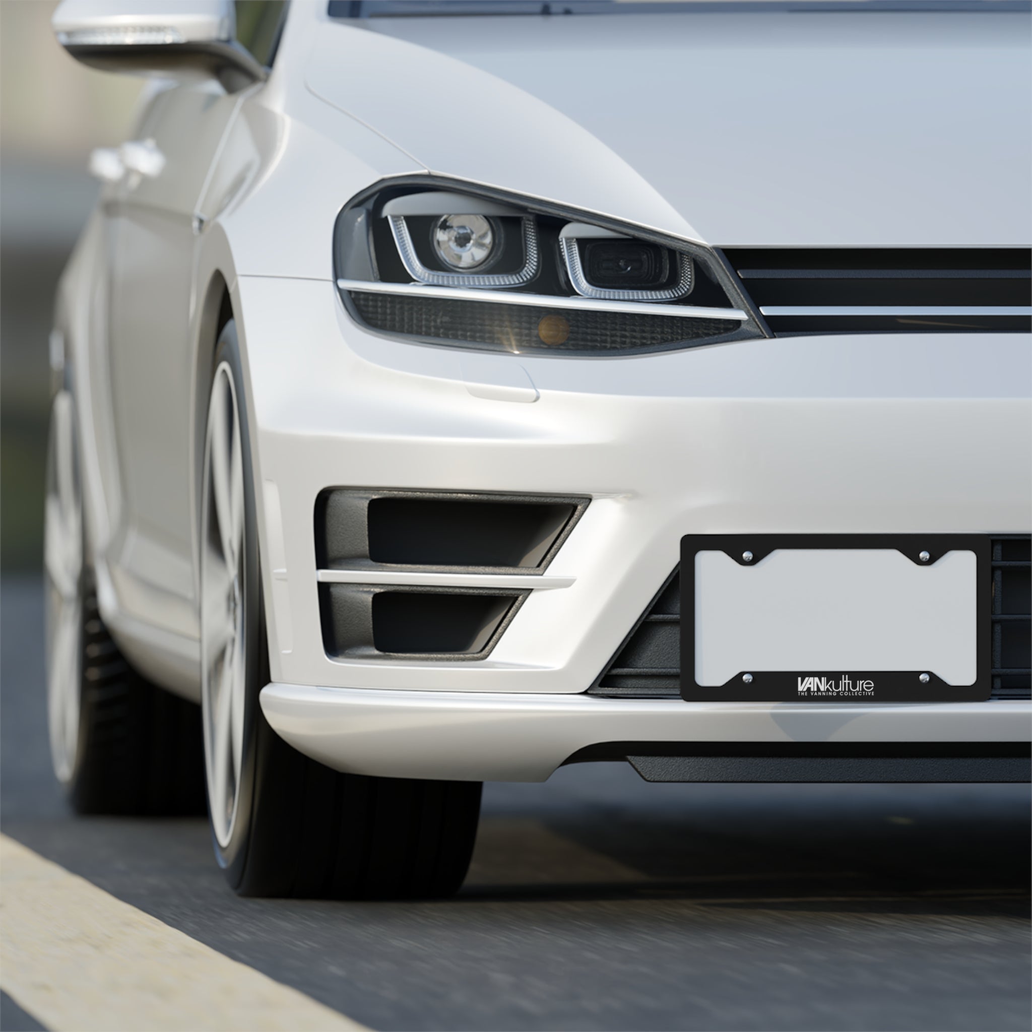Metal License Plate Frame — VANKulture Branded Stainless Steel Car Plate Trim