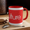 VK Red Label Accent Coffee Mug, 11oz