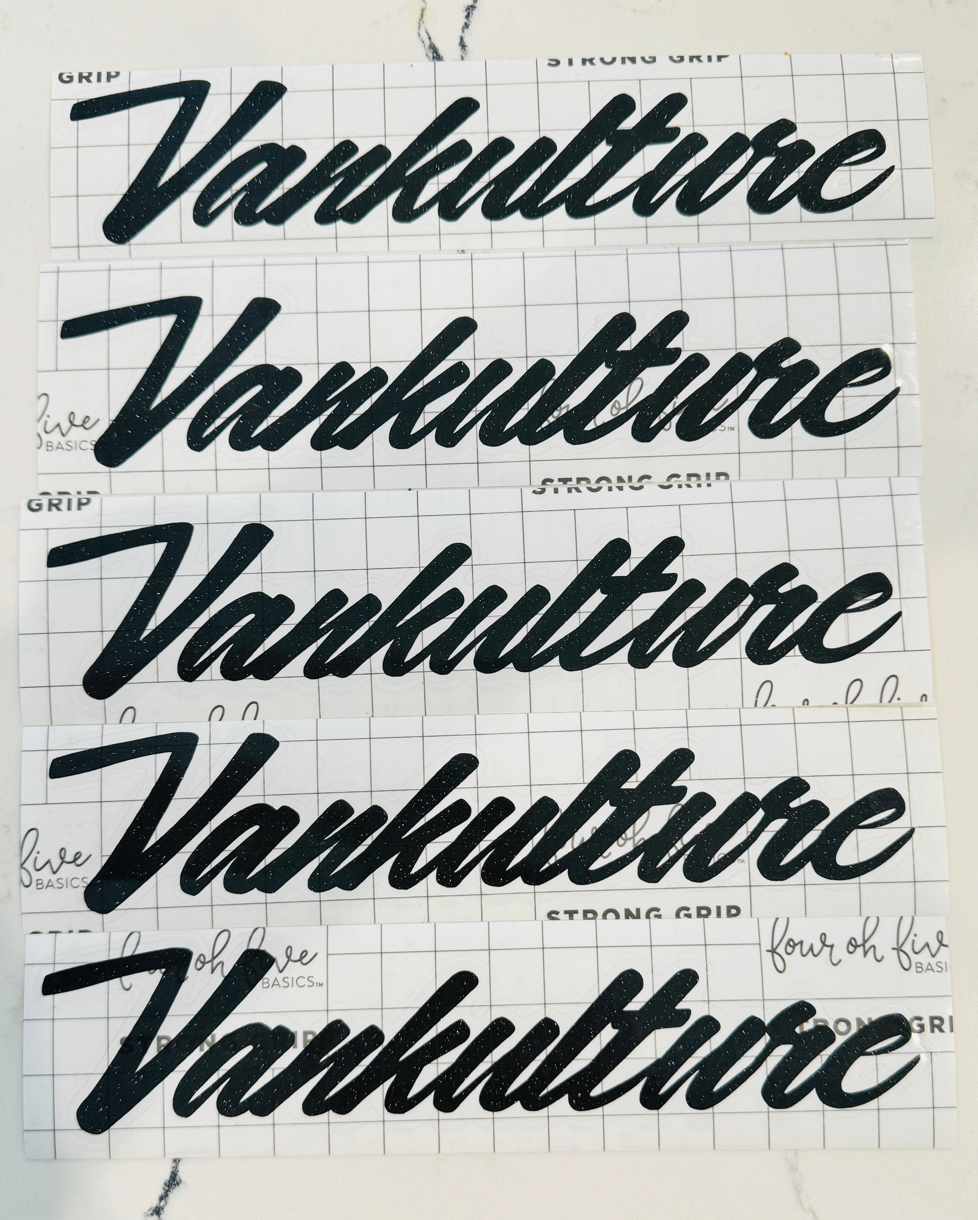 VANkulture Cursive decal