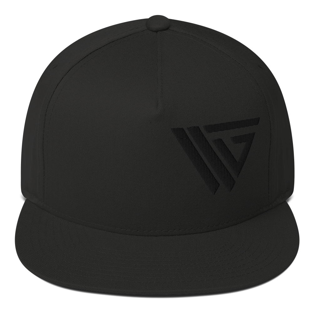 VKG Black Side Logo Flat Bill Cap