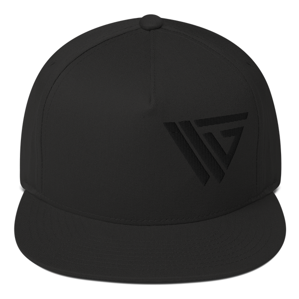 VKG Black Side Logo Flat Bill Cap