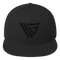 VKG Black Logo Flat Bill Cap