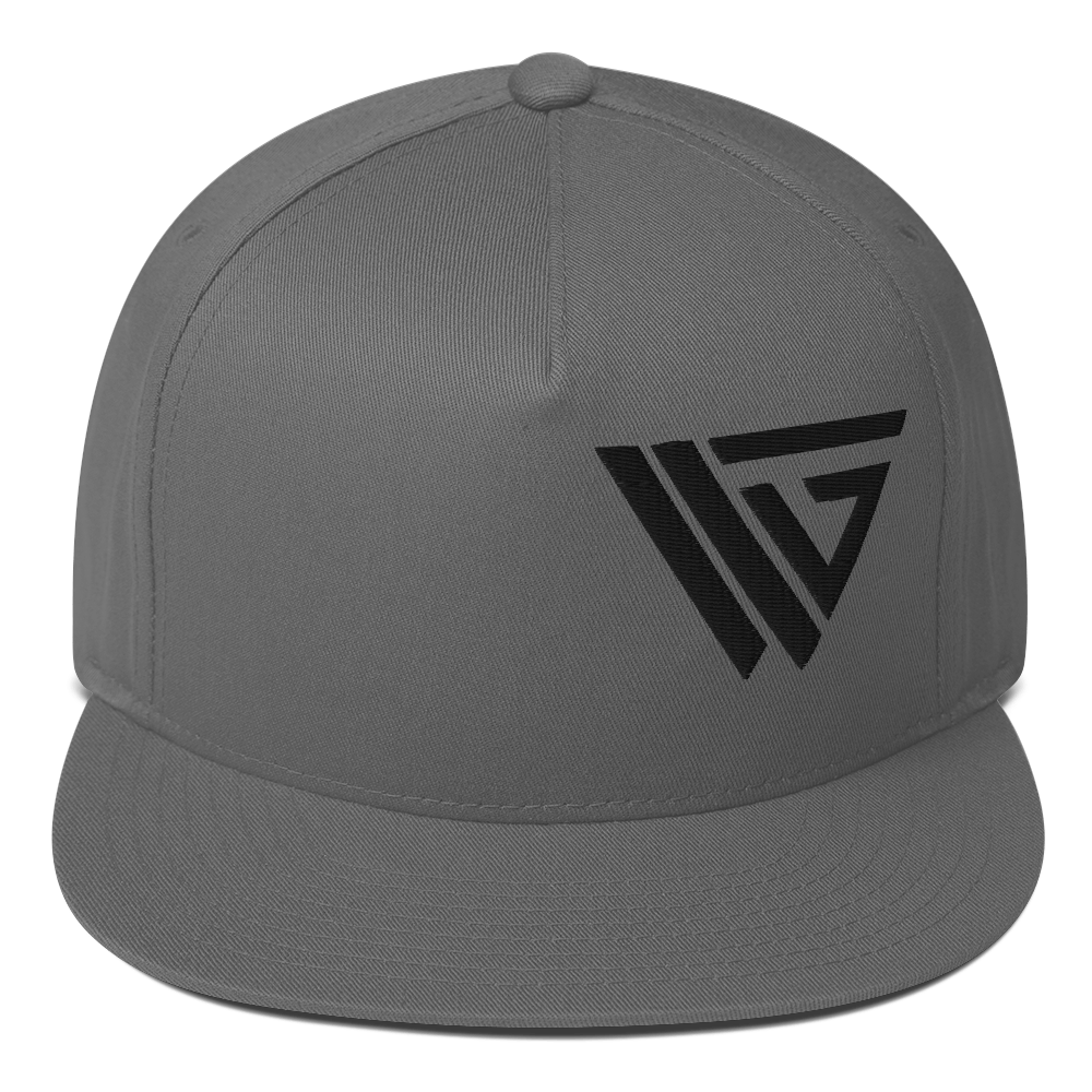 VKG Black Side Logo Flat Bill Cap