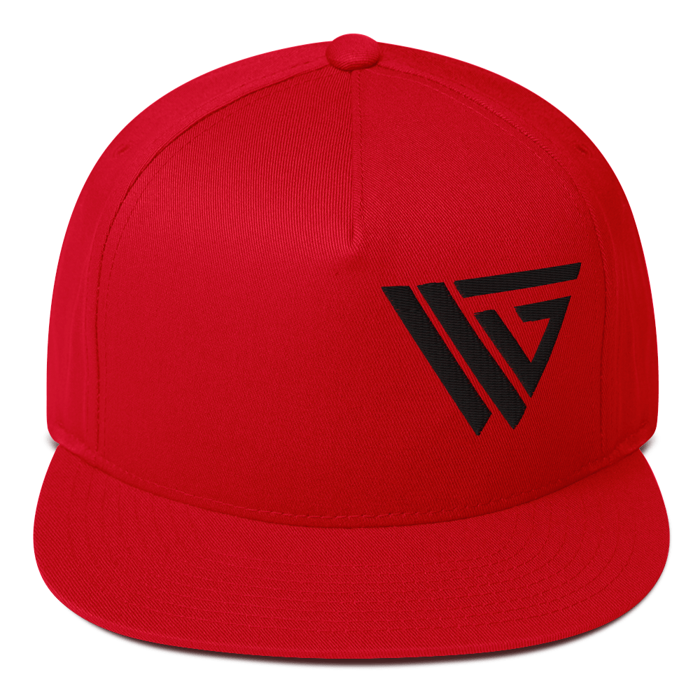 VKG Black Side Logo Flat Bill Cap