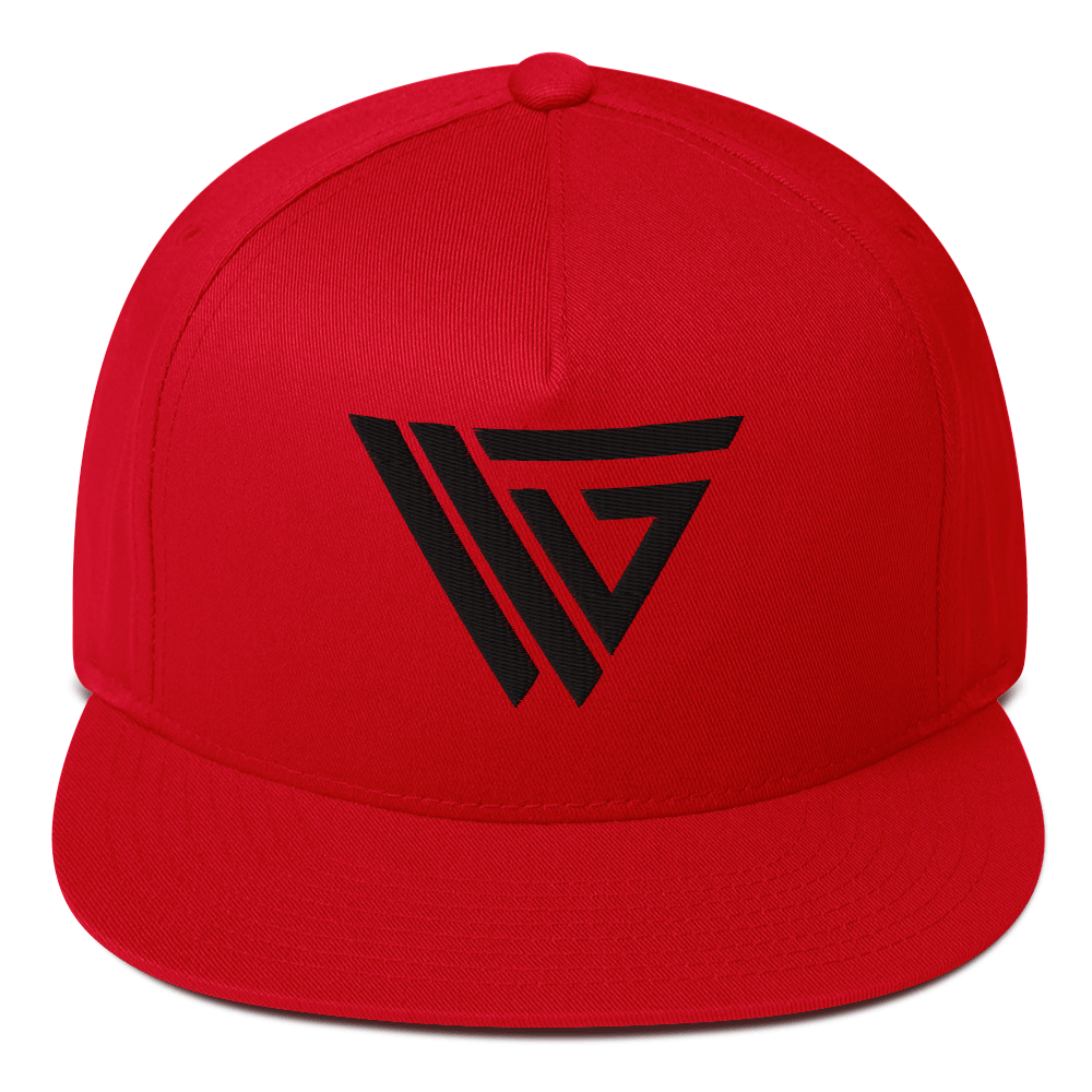 VKG Black Logo Flat Bill Cap
