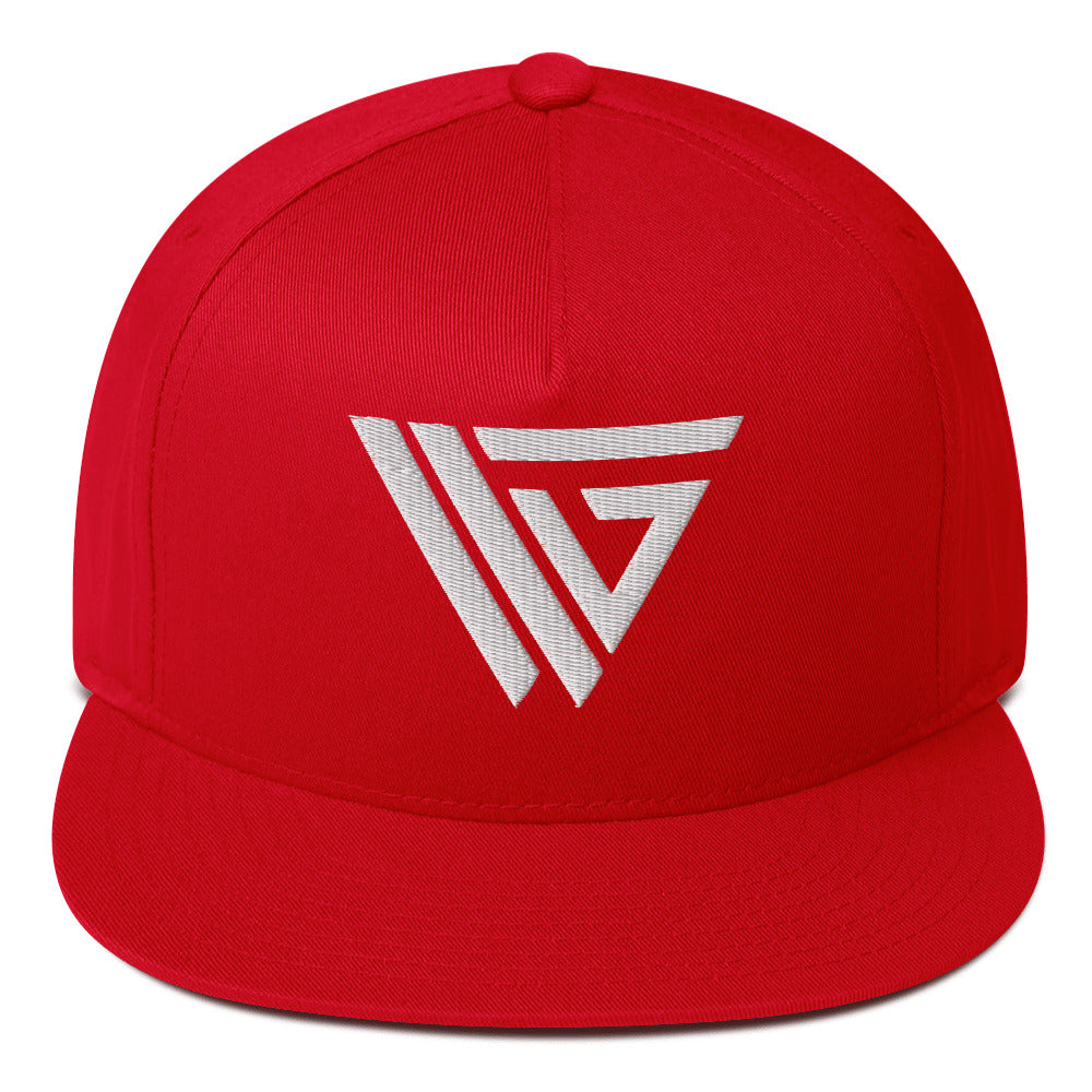 VKG White Flat Bill Cap
