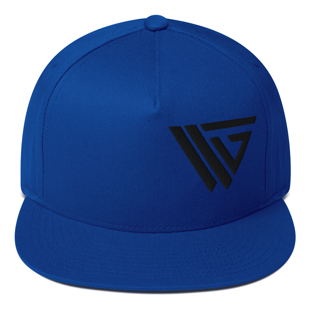 VKG Black Side Logo Flat Bill Cap