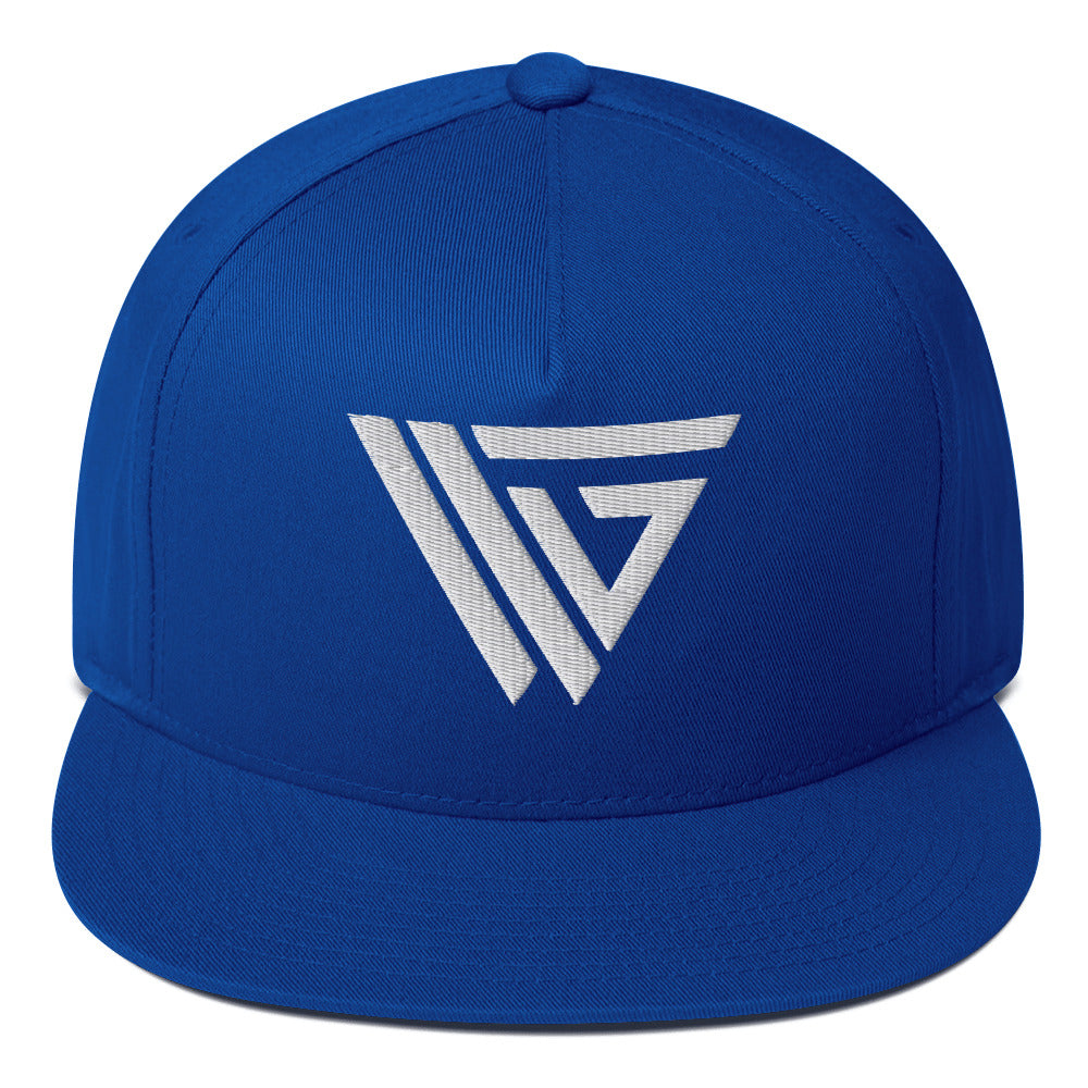 VKG White Flat Bill Cap