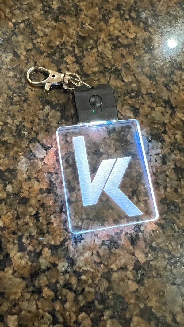 VK LED Square Keychain